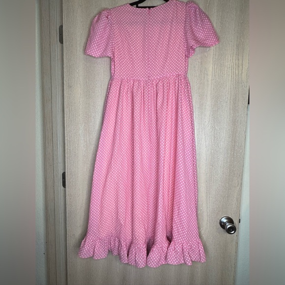Maison Amory Pink Polka Dot Dress - Picture 2 of 6